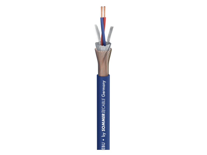 SOMMER CABLE MICRO-STAGE; przewód mikrofonowy 2 x 0,14 mm2; PVC O 5,80 mm; niebieski